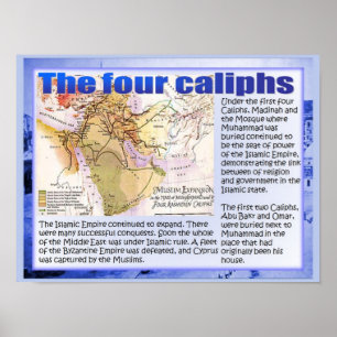 Poster Éducation, Histoire, Montée de l'Islam, Quatre Cal