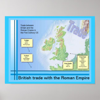 Poster Éducation, Histoire, Romains, Commerce britannique