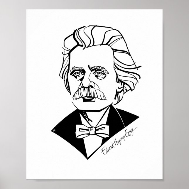 Poster Edvard Grieg (Devant)