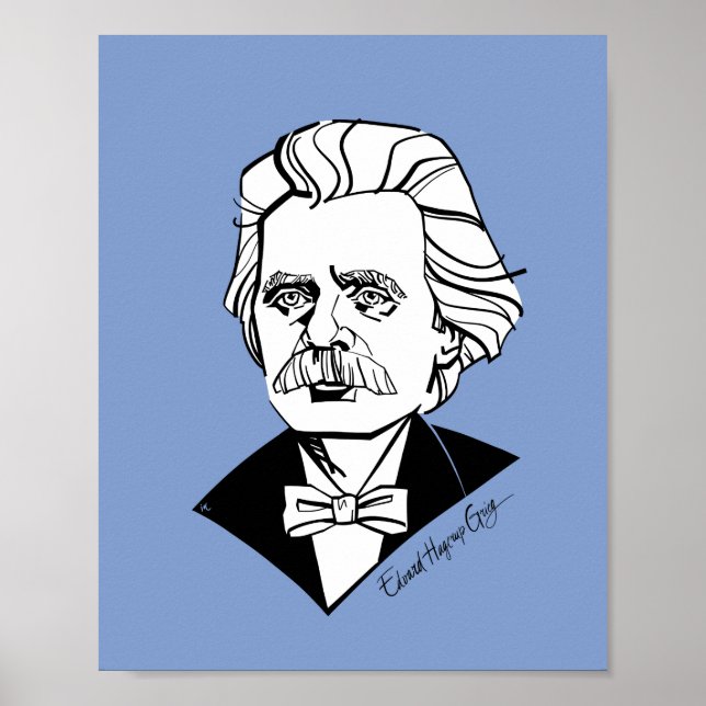 Poster Edvard Grieg (Devant)