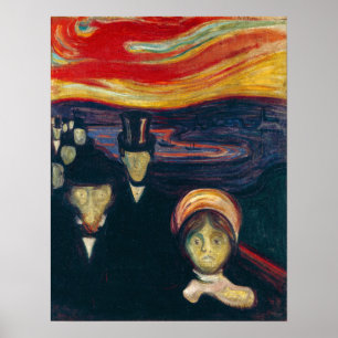 Poster Edvard Munch - Anxiété