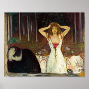 Poster Edvard Munch - Cendres