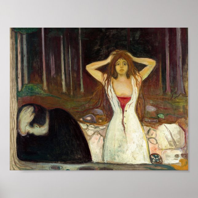 Poster Edvard Munch - Cendres (Devant)