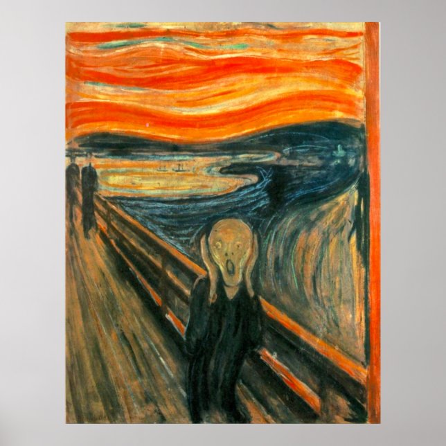 Poster EDVARD MUNCH - Le cri 1893 (Devant)