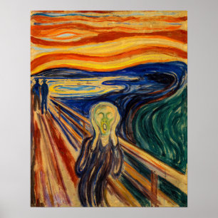 Poster Edvard Munch - Le Cri 1910