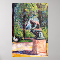 Edvard Munch - Le Penseur par Rodin