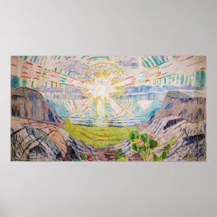 Poster Edvard Munch - Le Soleil 1910