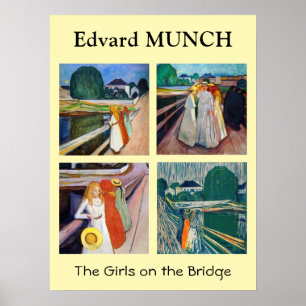 Poster Edvard Munch - Les filles sur le pont Sélection