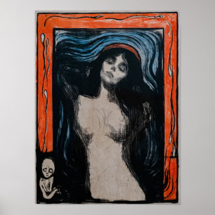 Poster Edvard Munch - Madonna Lithographie