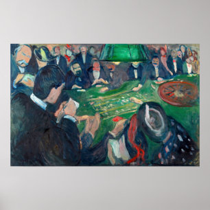 Poster Edvard Munch - The Roulette Table in Monte Carlo