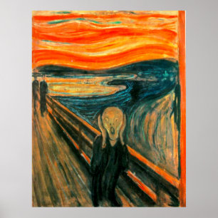 Poster EDVARD MUNCH - The scream 1893