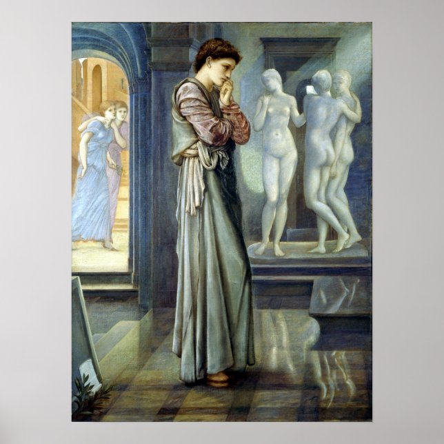 Poster Edward Burne-Jones Pygmalion (Devant)