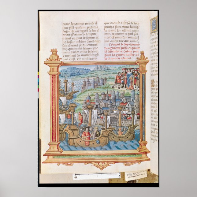 Poster Edward IV d'Angleterre débarquant à Calais (Devant)