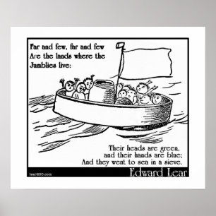 Poster Edward Lear et The Jumblies