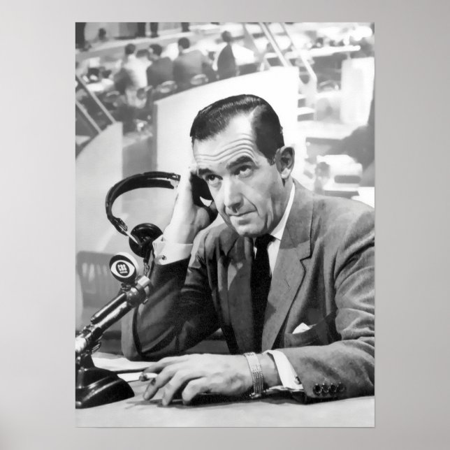 POSTER EDWARD R. MURROW CBS 1956 (Devant)
