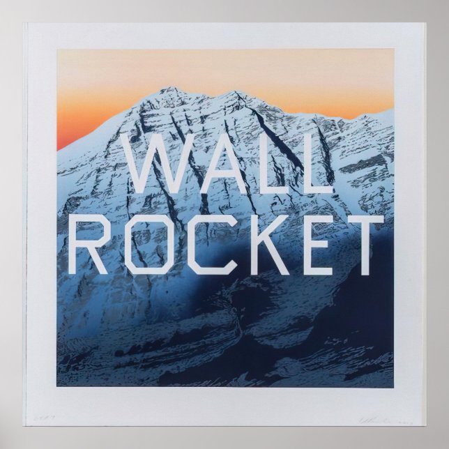 Poster Edward Ruscha - Fusée murale - 2013 (Devant)