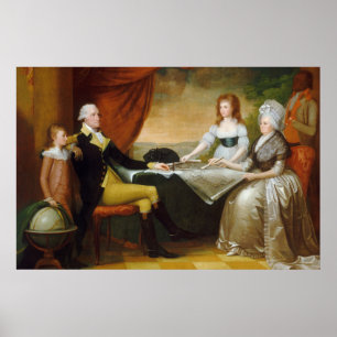 Poster Edward Savage La Famille Washington