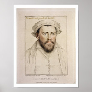 Poster Edward Stanley Earle de Darby (1508-1572) gravé