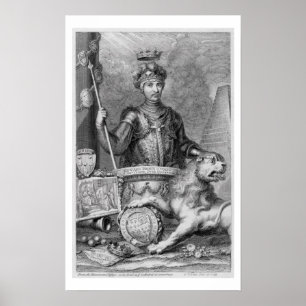 Poster Edward The Black Prince (1330-76) after the monume