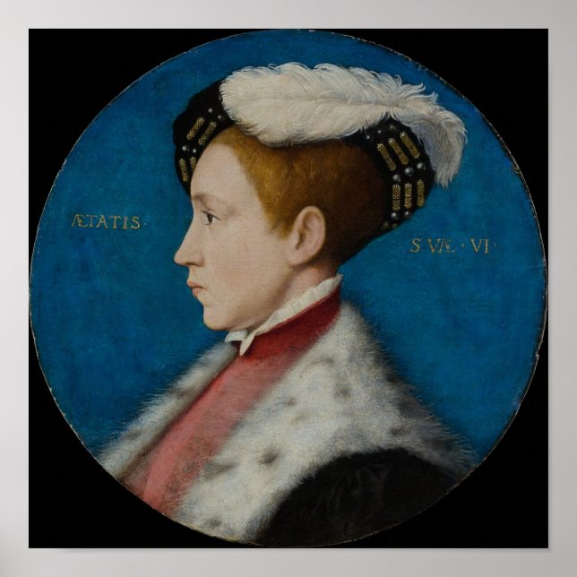 Poster Edward VI (1537-1553), Quand Duc de Cornwall (Devant)