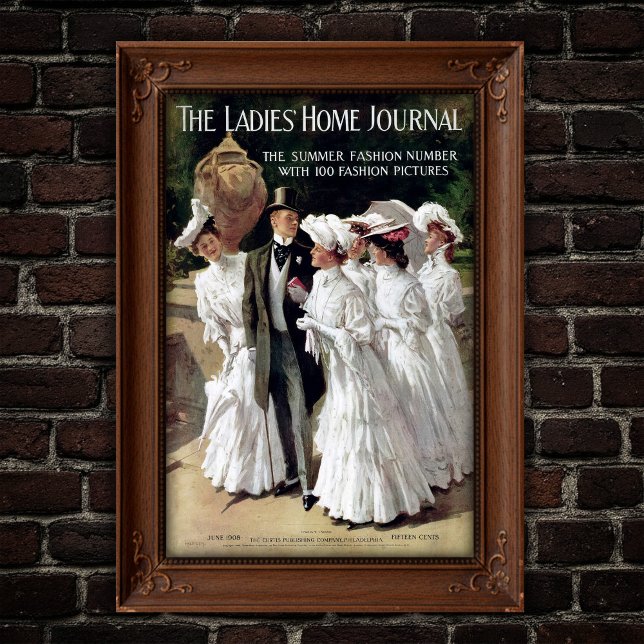 Poster Edwardian Ladies' Home Journal Magazine Cover (Créateur téléchargé)