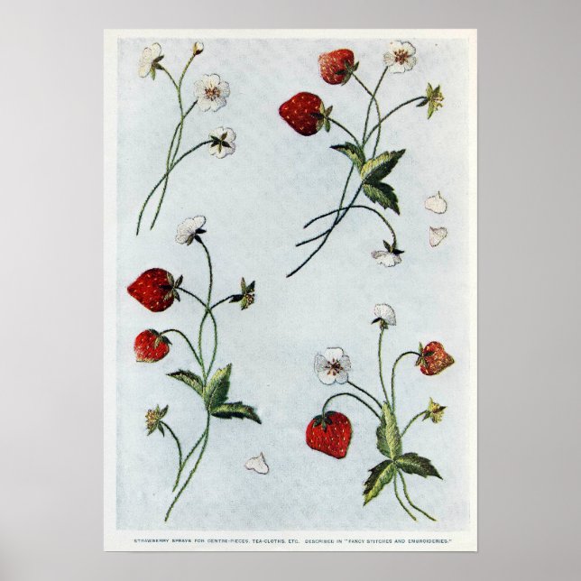 Poster Edwardian Strawberries (Devant)