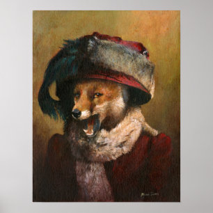 Poster Edwardian Vixen Print