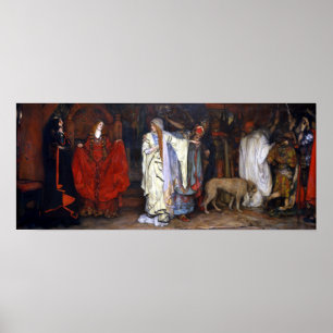 Poster Edwin Austin Abbey King Lear, Acte I, Scène I
