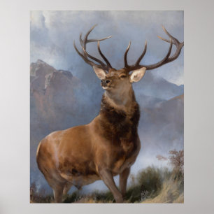 Poster Edwin Landseer  Le monarque du verre
