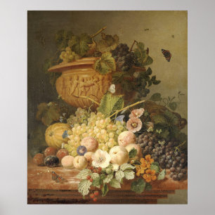 Poster Eelke Jelles Encore la vie avec des fleurs et des 