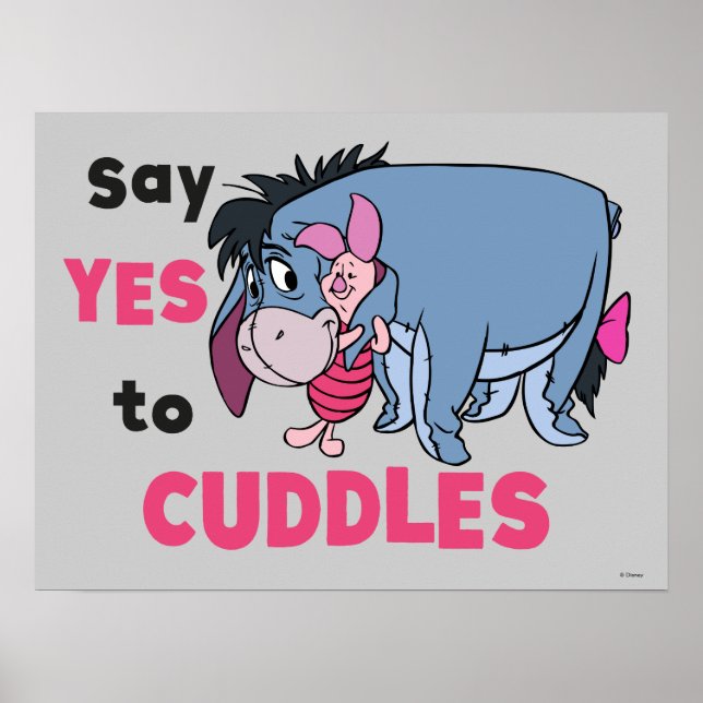 Poster Eeyore | Dites oui aux bouddhas (Devant)