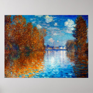 Poster Effet d'automne à Argenteuil par Claude Monet