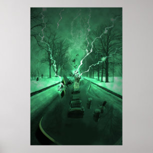 Poster Effet de déplacement routier