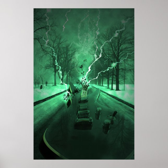 Poster Effet de déplacement routier (Devant)