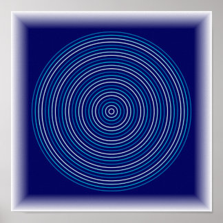 Poster Effet de vague - Art abstrait de l'eau