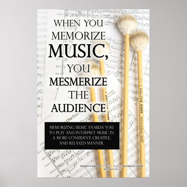 Poster Effet Mémorisation musicale - Citations musicales (Devant)