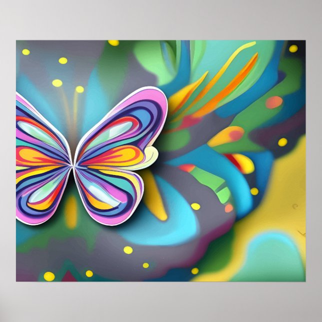 Poster Effet papillon (Devant)