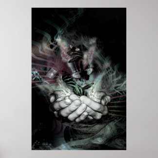 Poster effet papillon 2 (plus foncé)