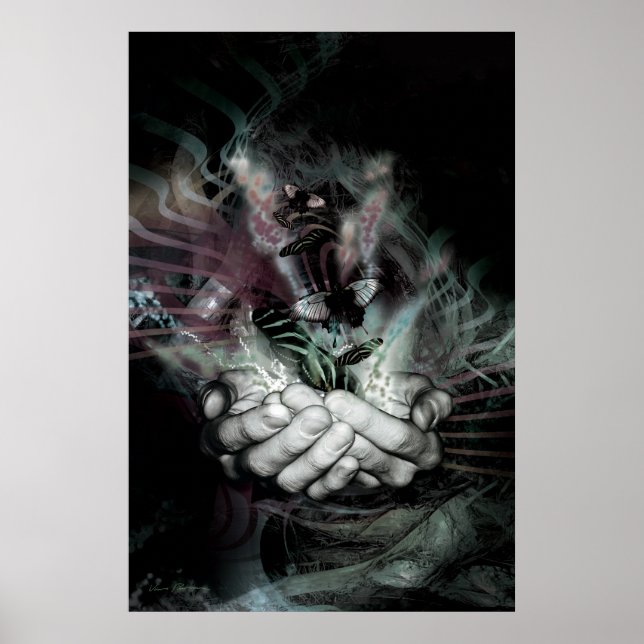 Poster effet papillon 2 (plus foncé) (Devant)