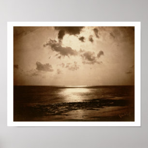 Poster Effet solaire - Océan, 1857 (tirage albumen d'un c