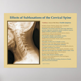 Poster Effets d'affiche spinale cervicale de subluxation