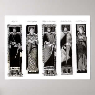 Poster Effigies de Henry II Eleanor de l'Aquitaine