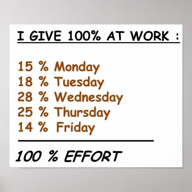 Poster effort de travail 2 plein (Devant)