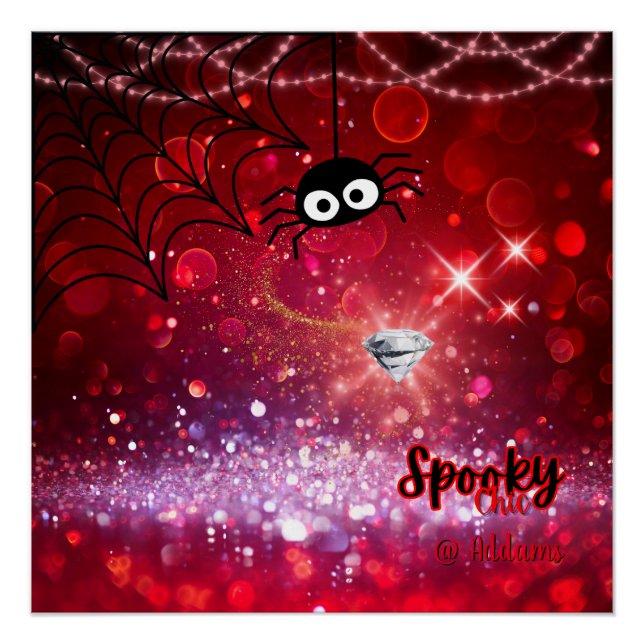 Poster Éffrayant Chic Halloween (Devant)