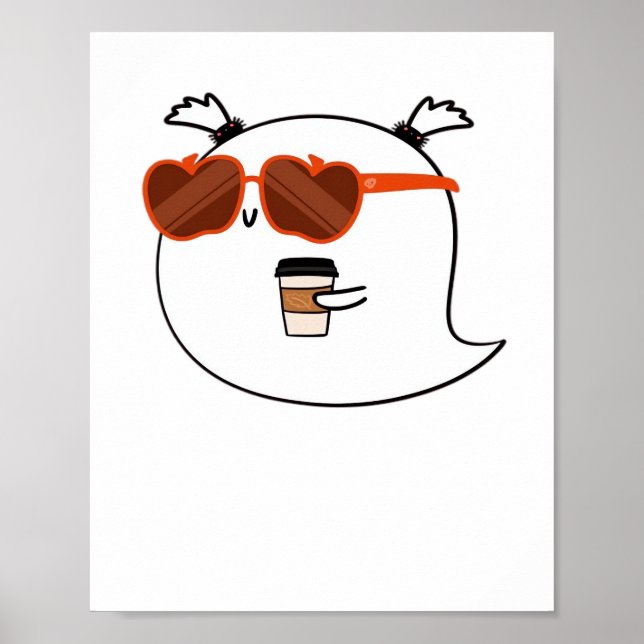 Poster Éffrayante saison mignonne Ghost Classic T-Shirt (Devant)