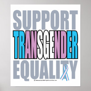 Poster Égalité de transsexuel de soutien