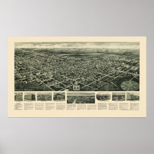 Poster Egg Harbour City, NJ Panoramic Map - 1924