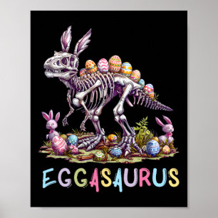 Poster Eggasaurus Easter Stegosaurus Dinosaur Garçons T