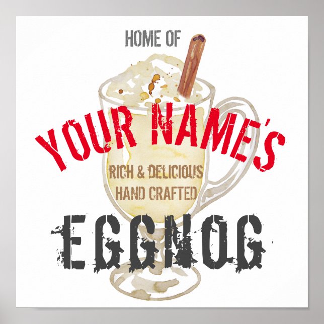 Poster Eggnog Personnalisé (Devant)