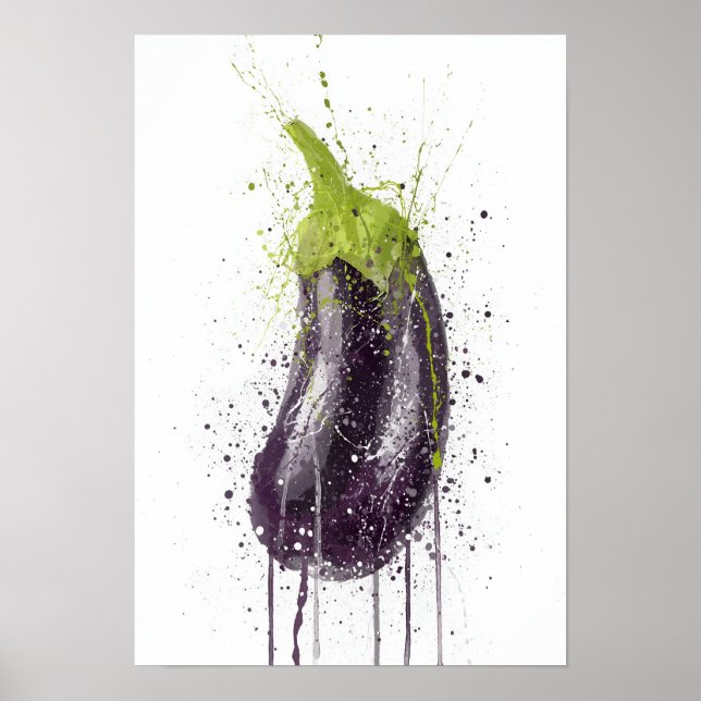 Poster Eggplant Vegetable (Devant)